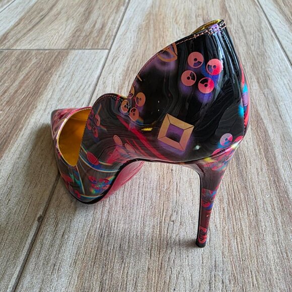 Christian Louboutin Hot Chick 100 DiscoLaser Multi Color Pumps Eur. 36.5 - Picture 9 of 12